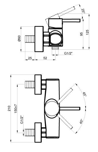 картинка Смеситель для душа Azario TASCO, хром (AZ-15160631) от магазина Сантехника.SpecialFlat