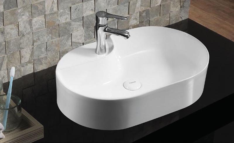 картинка Раковина накладная Azario 60х40х14.5 фаянс, цвет Белый (AZ41302) от магазина Сантехника.SpecialFlat