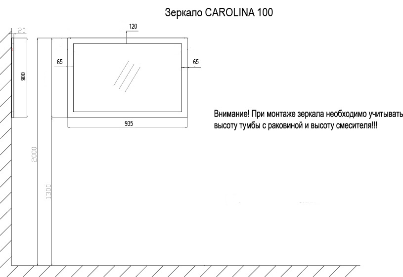 картинка Зеркало Azario CAROLINA 100 (940х910х20) ЗОЛОТО (CS00068632) от магазина Сантехника.SpecialFlat