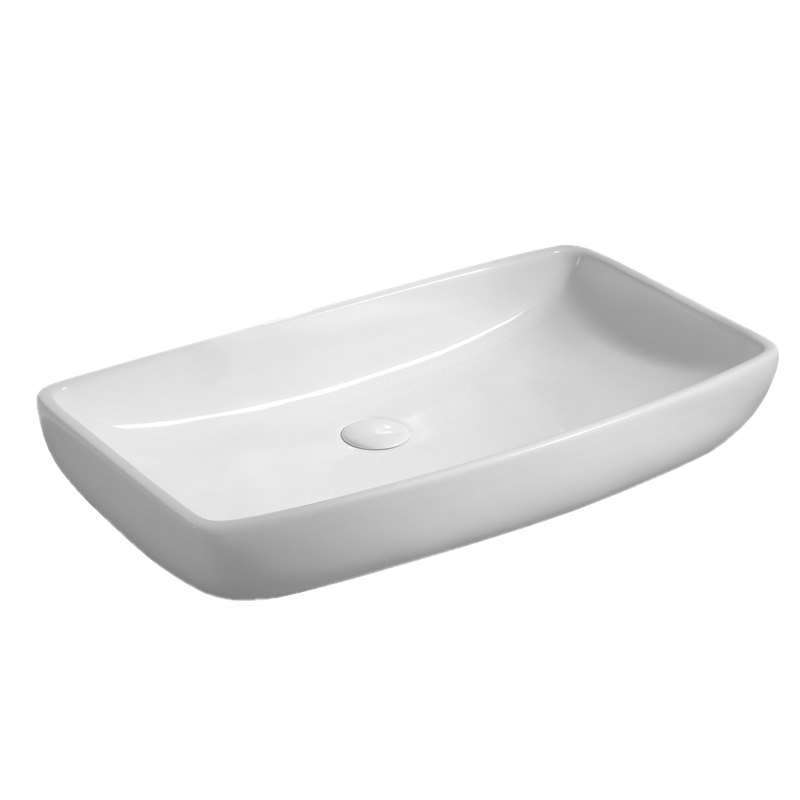 картинка Раковина накладная Azario 70.5х38х13 фаянс, цвет Белый (AZ4959A) от магазина Сантехника.SpecialFlat