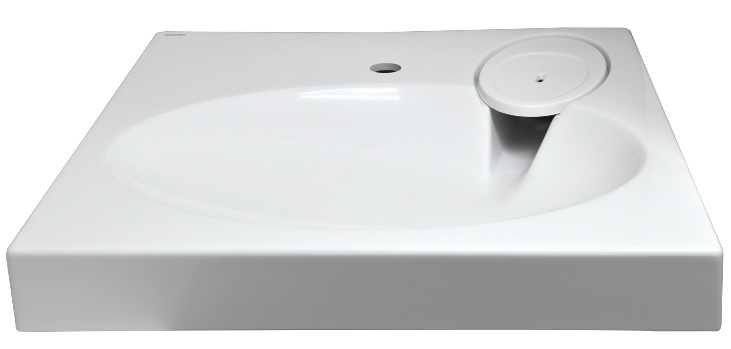 картинка Раковина подвесная Azario Elegance 59.2х59.2х9 Белый (CS00078300) от магазина Сантехника.SpecialFlat