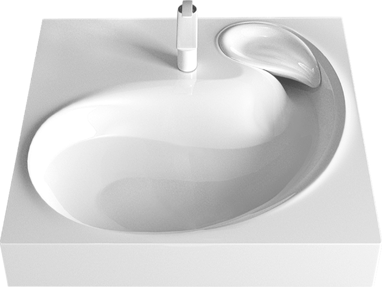 картинка Раковина подвесная Azario SOFT 60.7х60х11 Белый (CS00078299) от магазина Сантехника.SpecialFlat