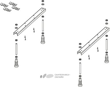 картинка Ножки Riho Universal от магазина Сантехника.SpecialFlat