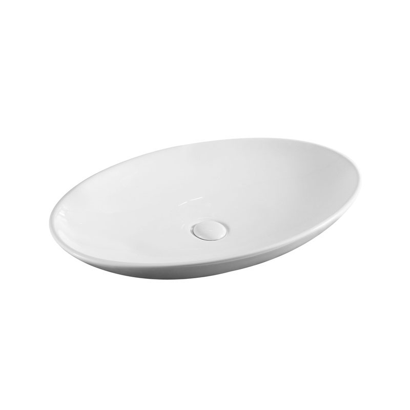 картинка Раковина накладная Azario 65.5х39.5х14 фаянс, цвет Белый (AZ40148) от магазина Сантехника.SpecialFlat