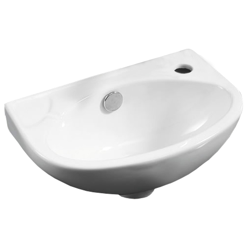 картинка Раковина угловая Azario 37х25х15 фаянс, цвет Белый (AZ41203) от магазина Сантехника.SpecialFlat