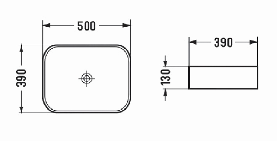картинка Раковина накладная Azario 50х39х13 фаянс, цвет Белый матовый (AZ78109MW) от магазина Сантехника.SpecialFlat