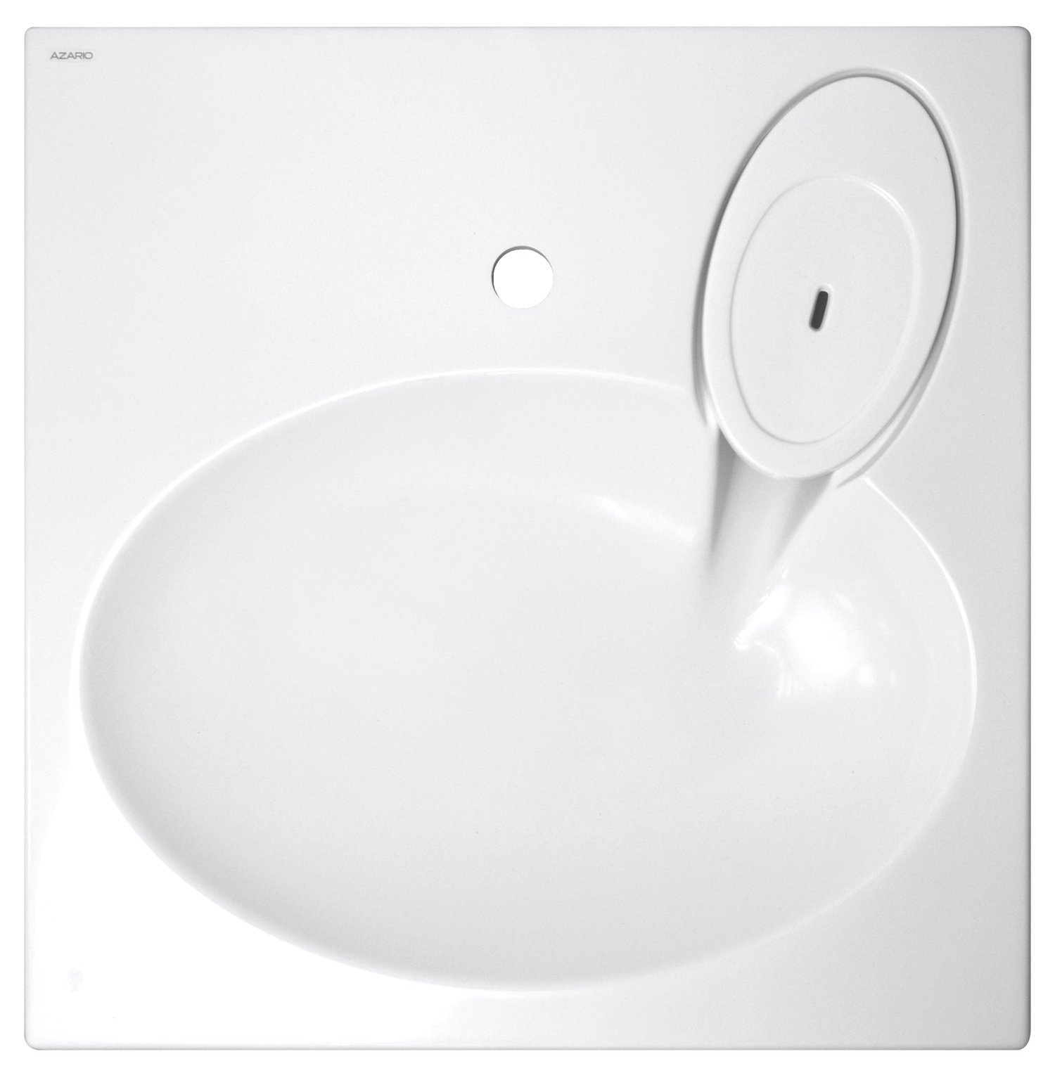 картинка Раковина подвесная Azario Elegance 59.2х59.2х9 Белый (CS00078300) от магазина Сантехника.SpecialFlat