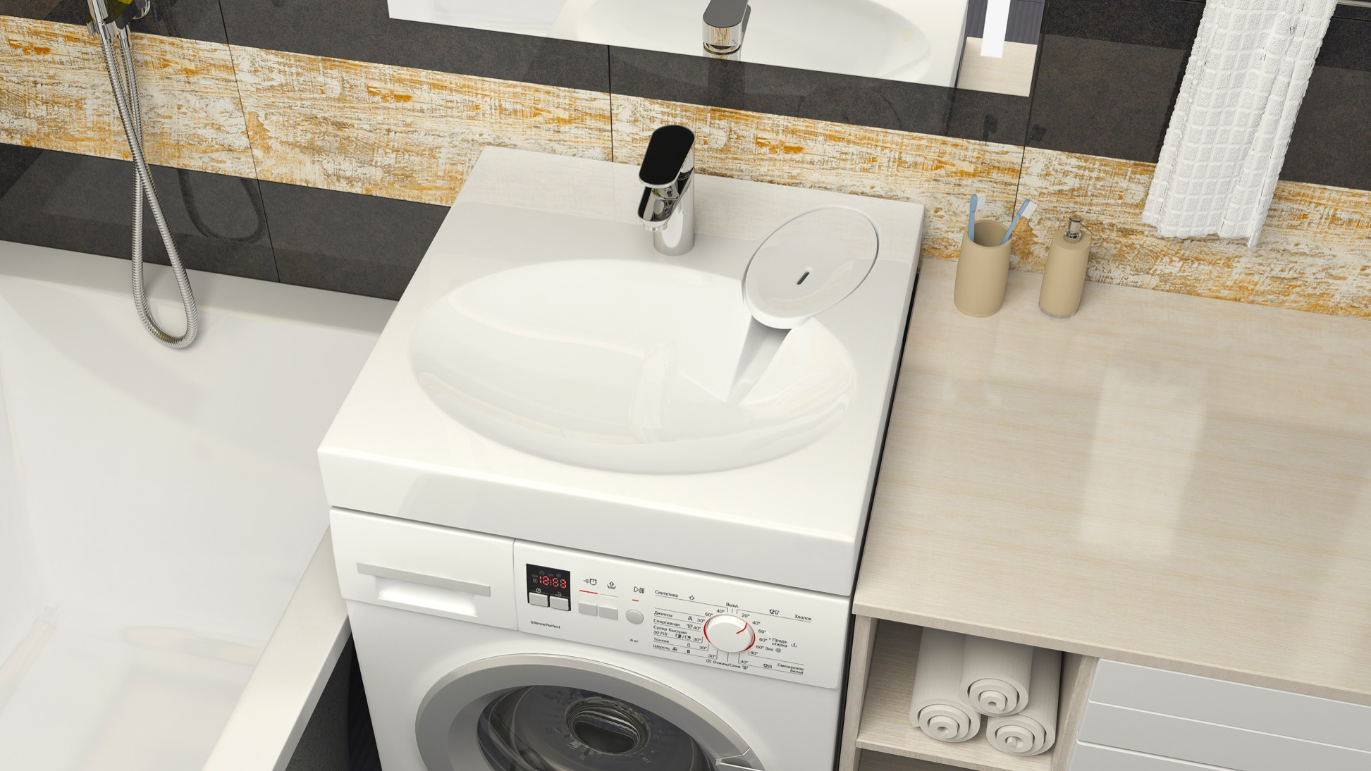 картинка Раковина подвесная Azario Elegance 59.2х59.2х9 Белый (CS00078300) от магазина Сантехника.SpecialFlat