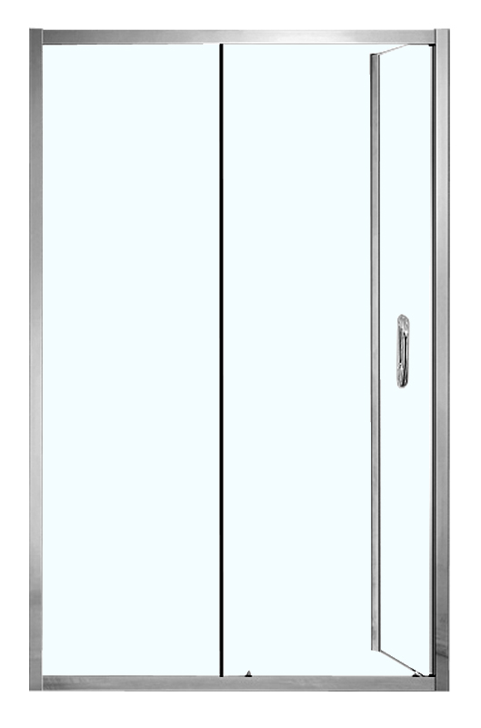 картинка Душевое ограждение Azario 1200х800х2000, БЕЗ ПОДДОНА, серебро, открывание налево от магазина Сантехника.SpecialFlat